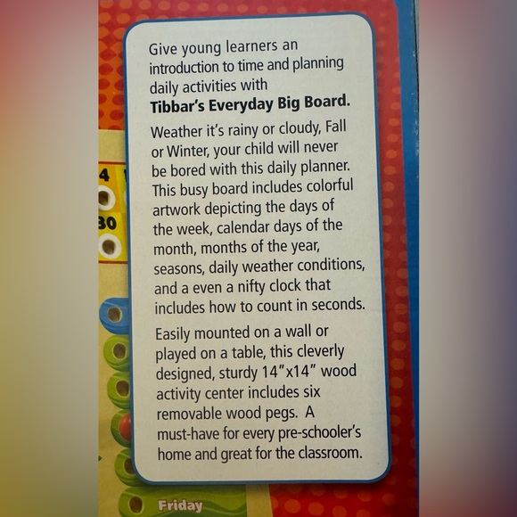 Educational daily weather, date and more board. NWOT - Picture 11 of 11